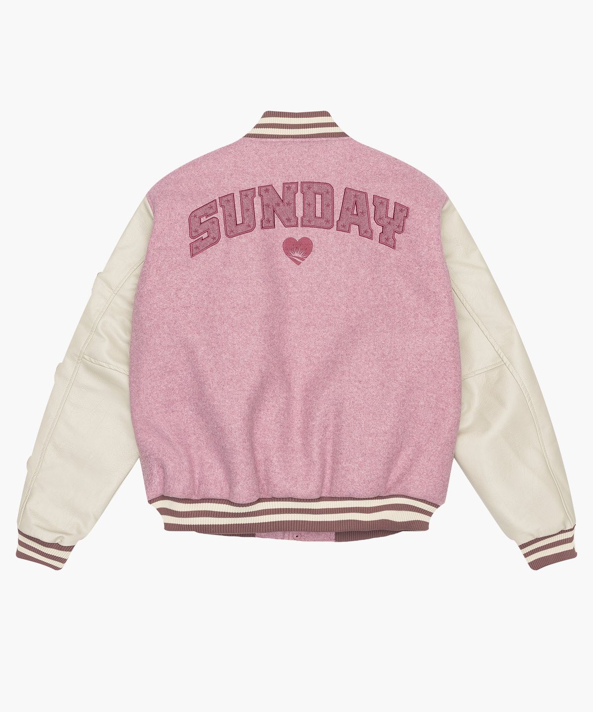 선데이후르츠마켓(SUNDAY FRUIT MARKET) SUNDAY VARSITY JACKET PINK