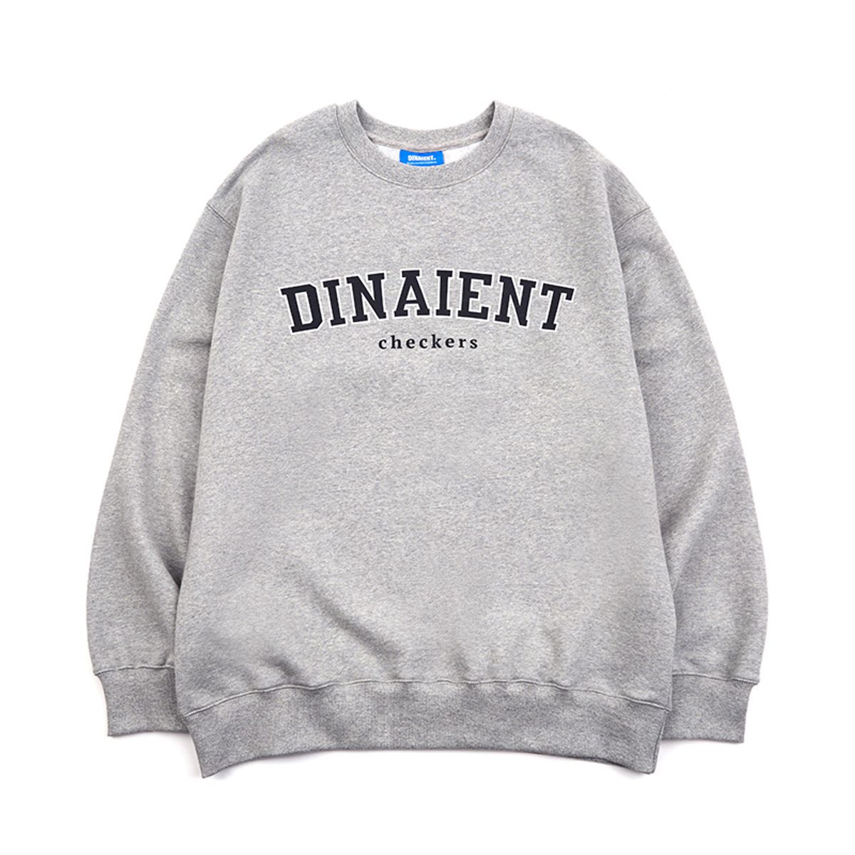 디나이언트(DINAIENT) 로고 맨투맨 그레이