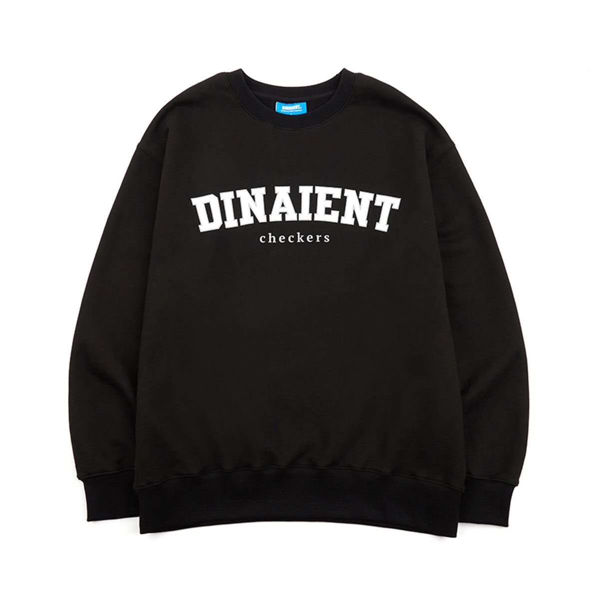 디나이언트(DINAIENT) 로고 맨투맨 블랙