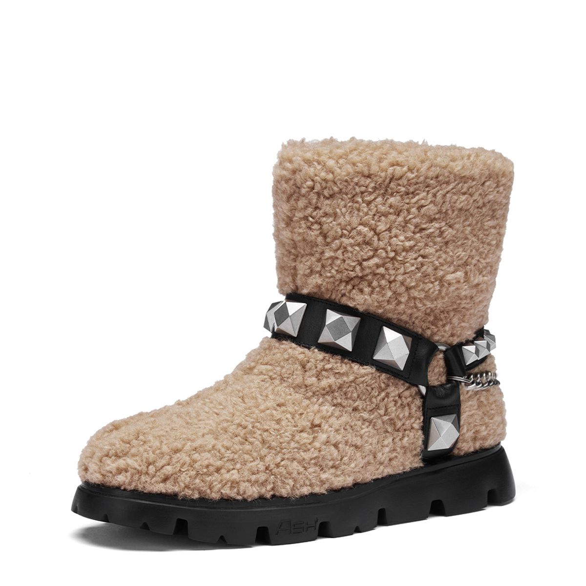 아쉬(ASH) JAGGER 재거 시어링 스트랩 퍼 부츠 AD4D01722