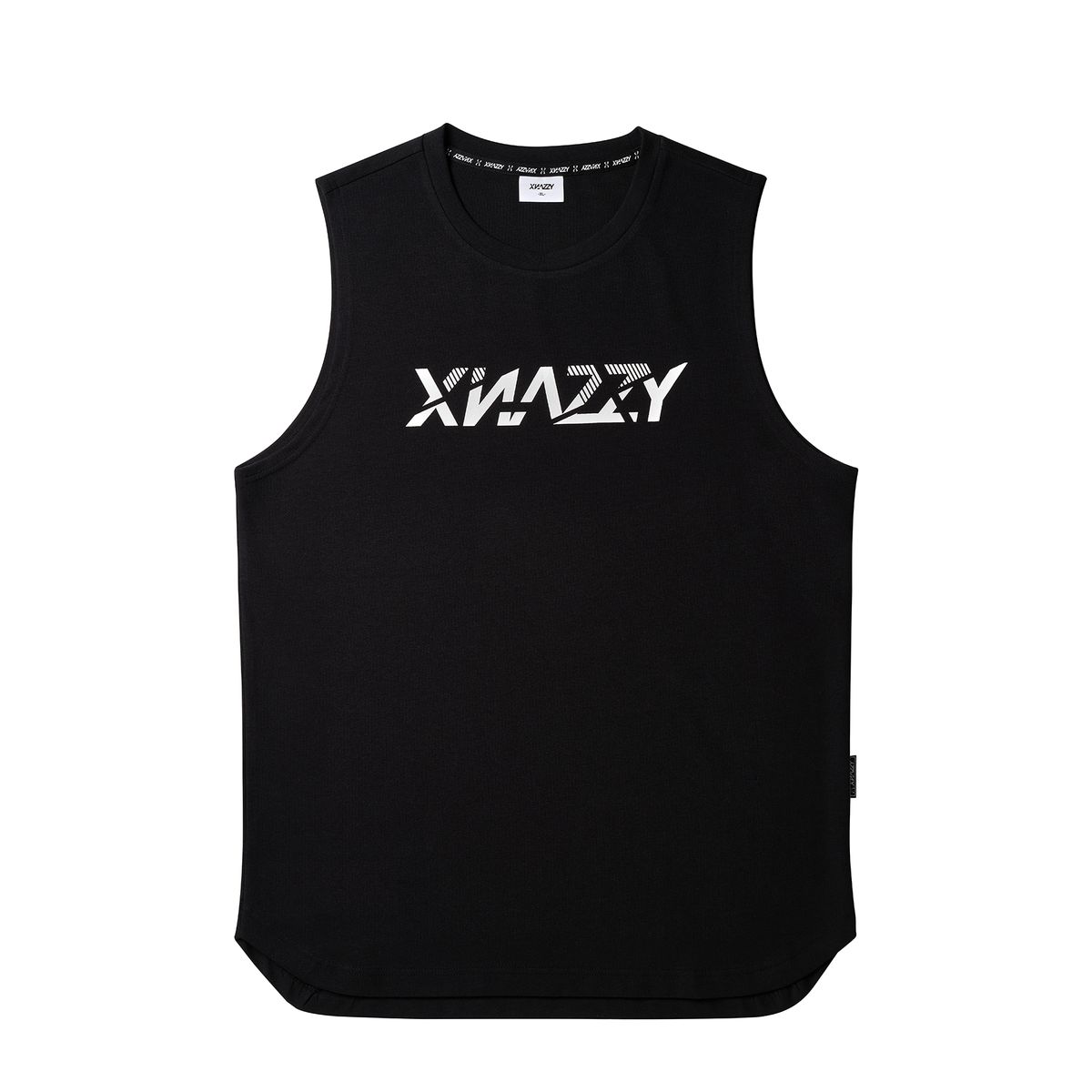 엑스네지(XNAZZY) 그래픽로고 슬리브리스 XN22FWSLTS06 [BLACK]