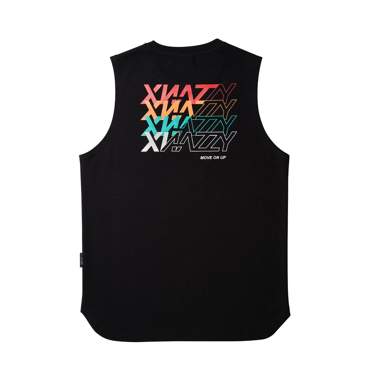 엑스네지(XNAZZY) 그래픽로고 슬리브리스 XN22FWSLTS06 [BLACK]