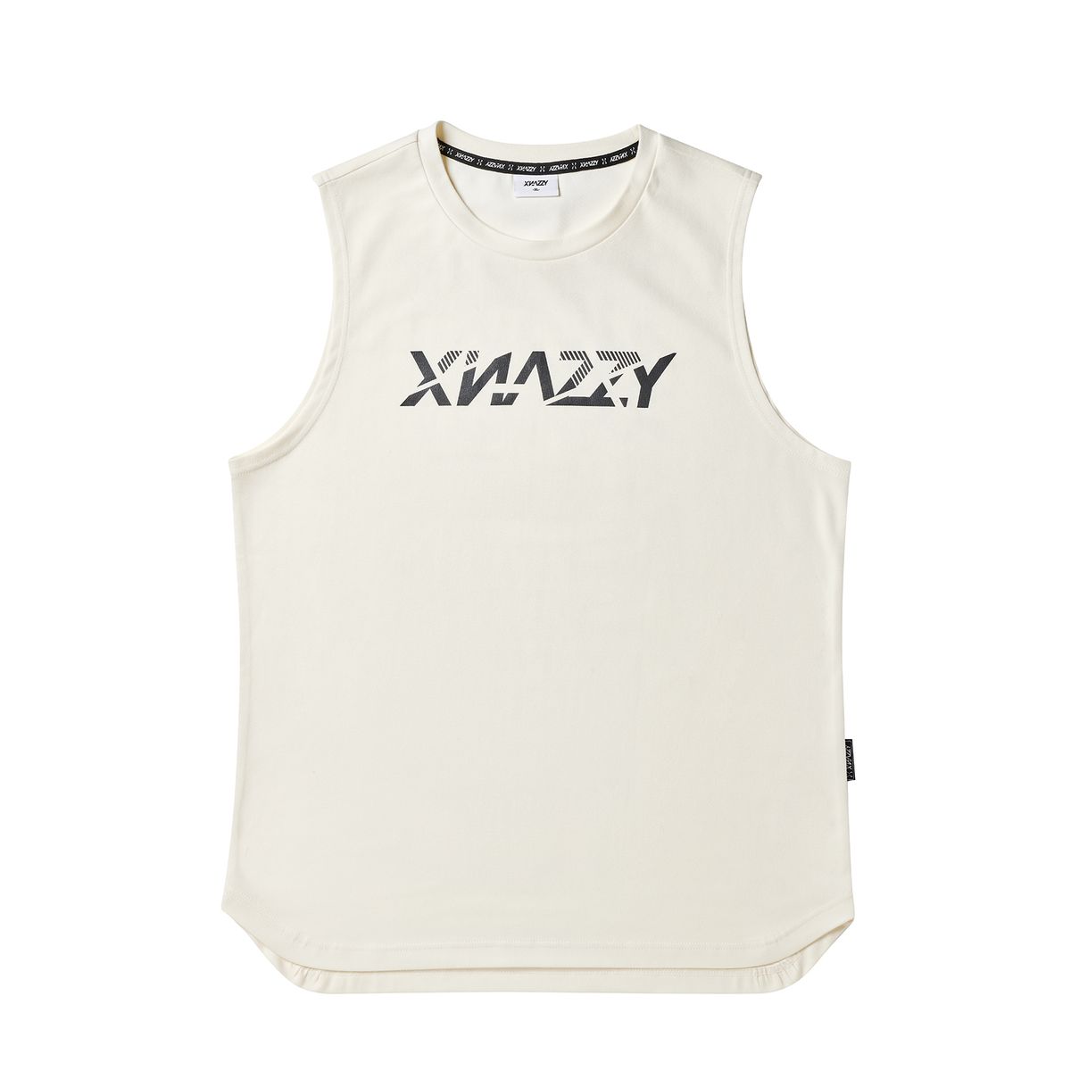 엑스네지(XNAZZY) 그래픽로고 슬리브리스 XN22FWSLTS06 [CREAM]