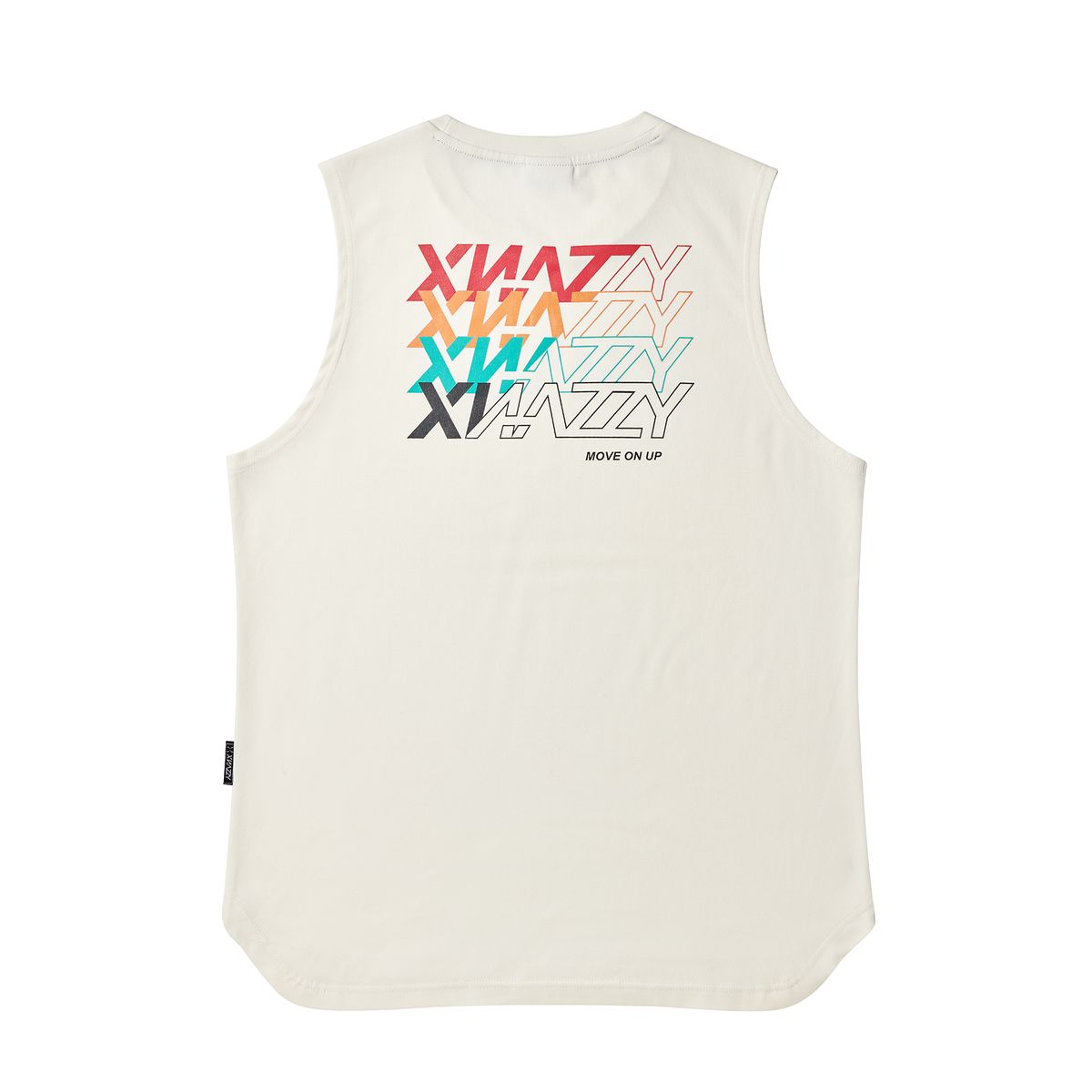 엑스네지(XNAZZY) 그래픽로고 슬리브리스 XN22FWSLTS06 [CREAM]