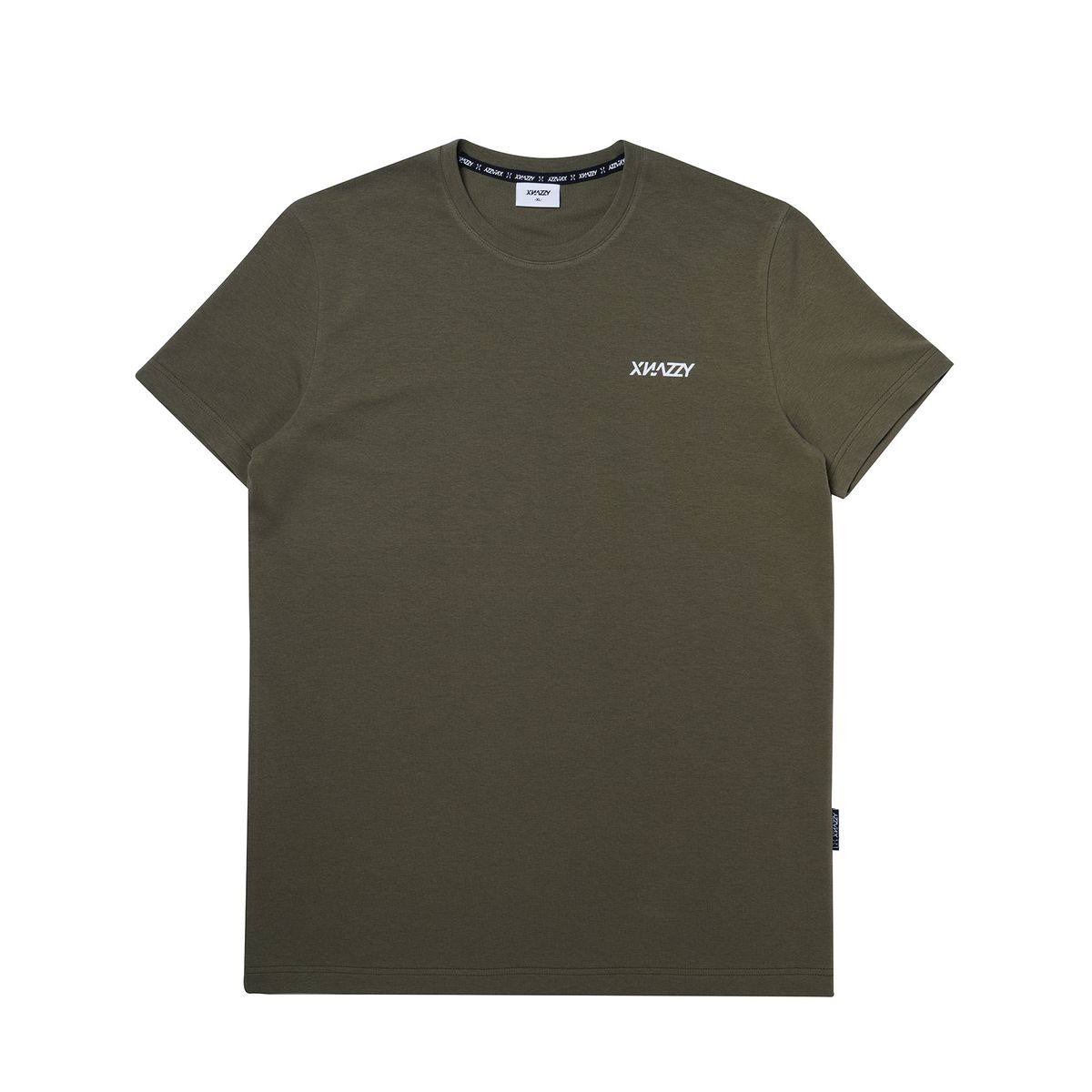 엑스네지(XNAZZY) 오리지널 로고 머슬핏 반팔티셔츠 XN22FWMSTS01 [KHAKI]