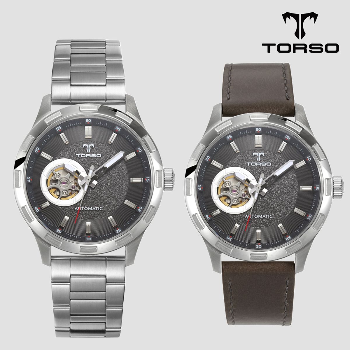 토르소(TORSO) T40M-SGS 써큘러 하트비트 오토매틱 워치 메탈 남자 시계
