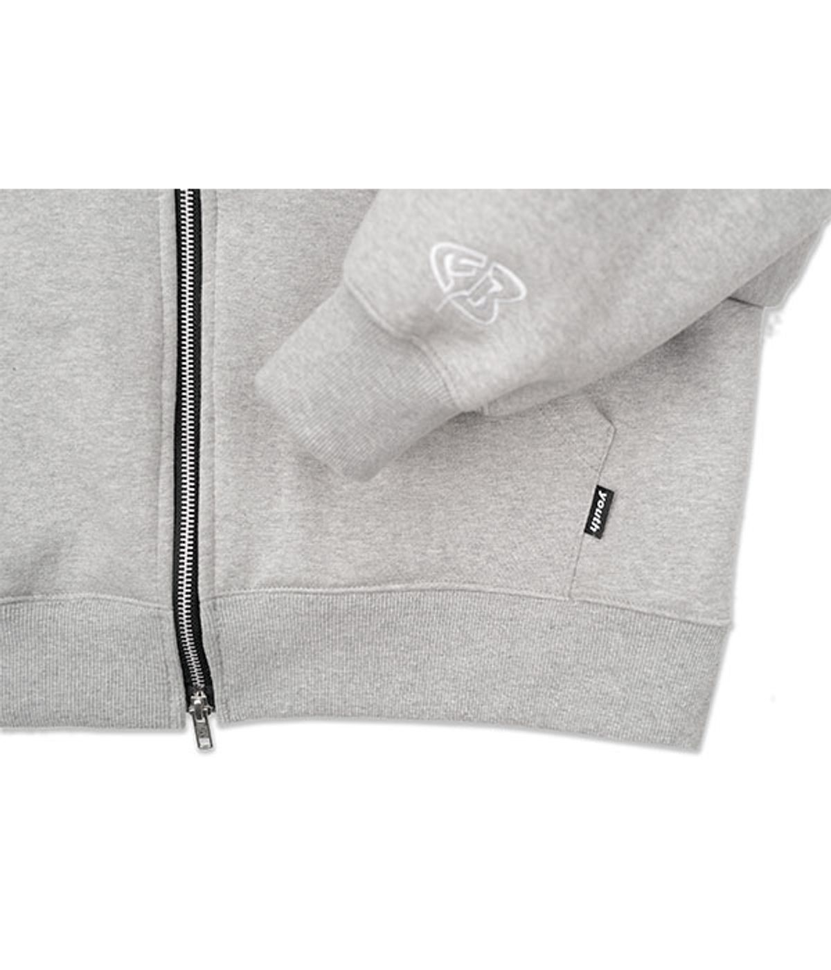 유쓰배쓰(YOUTHBATH) YBCC ZIP-UP HOODIE_GREY