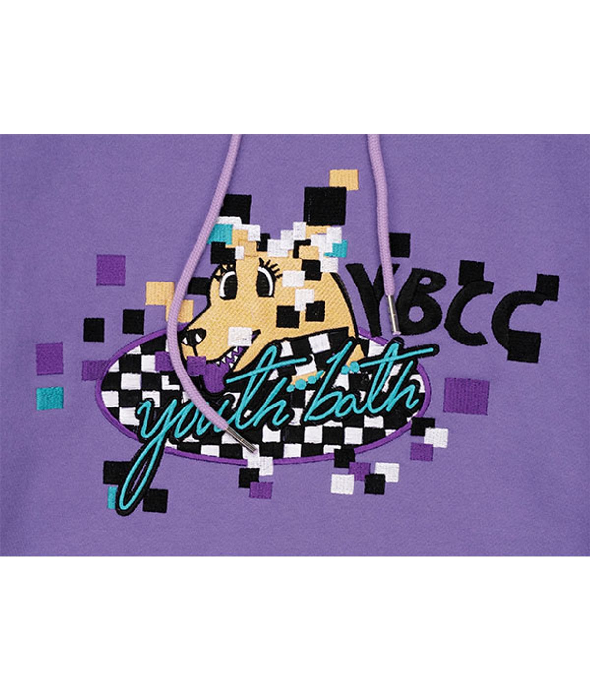 유쓰배쓰(YOUTHBATH) Doggy Graphic Hoodie_Purple