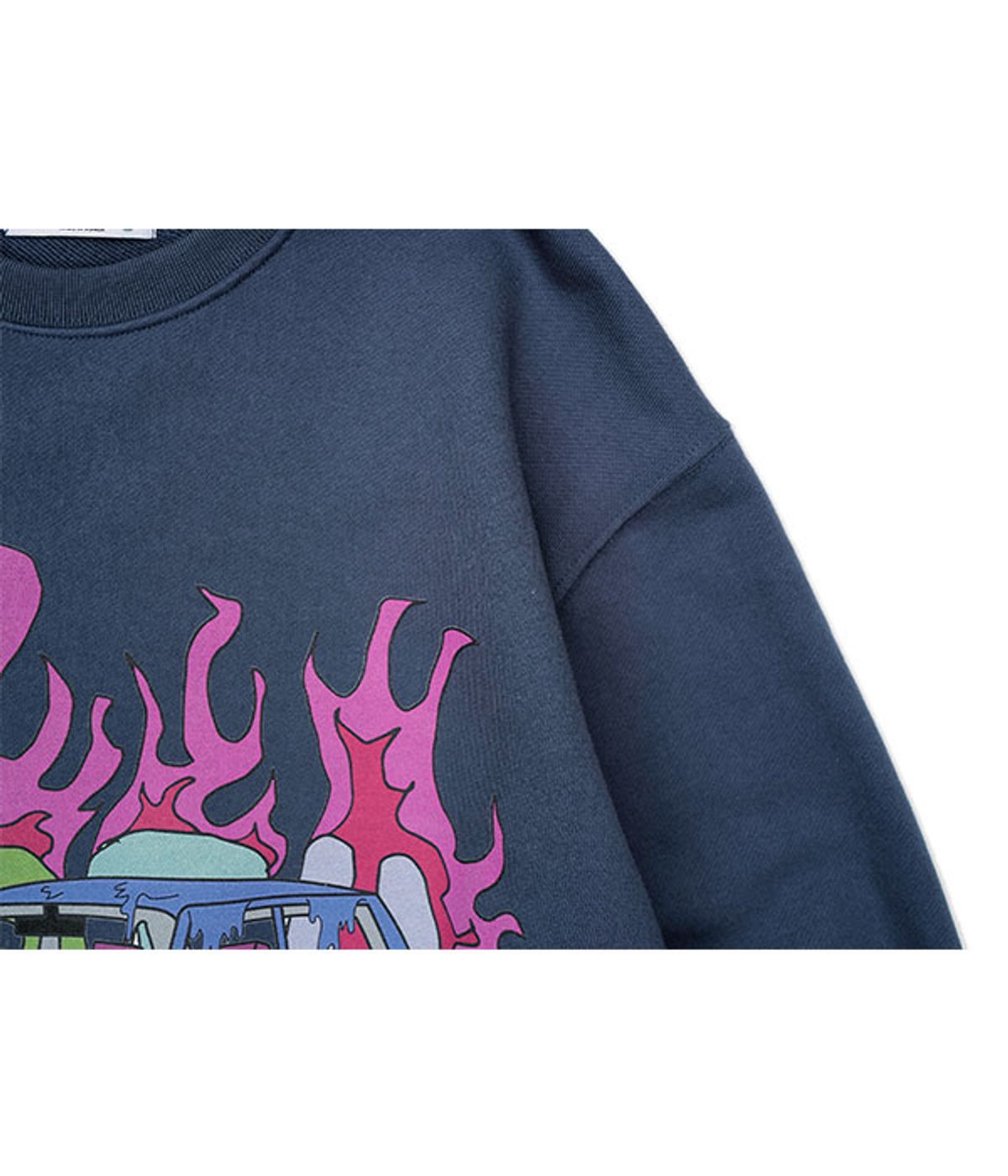 유쓰배쓰(YOUTHBATH) WETCAR SWEAT SHIRT_NAVY