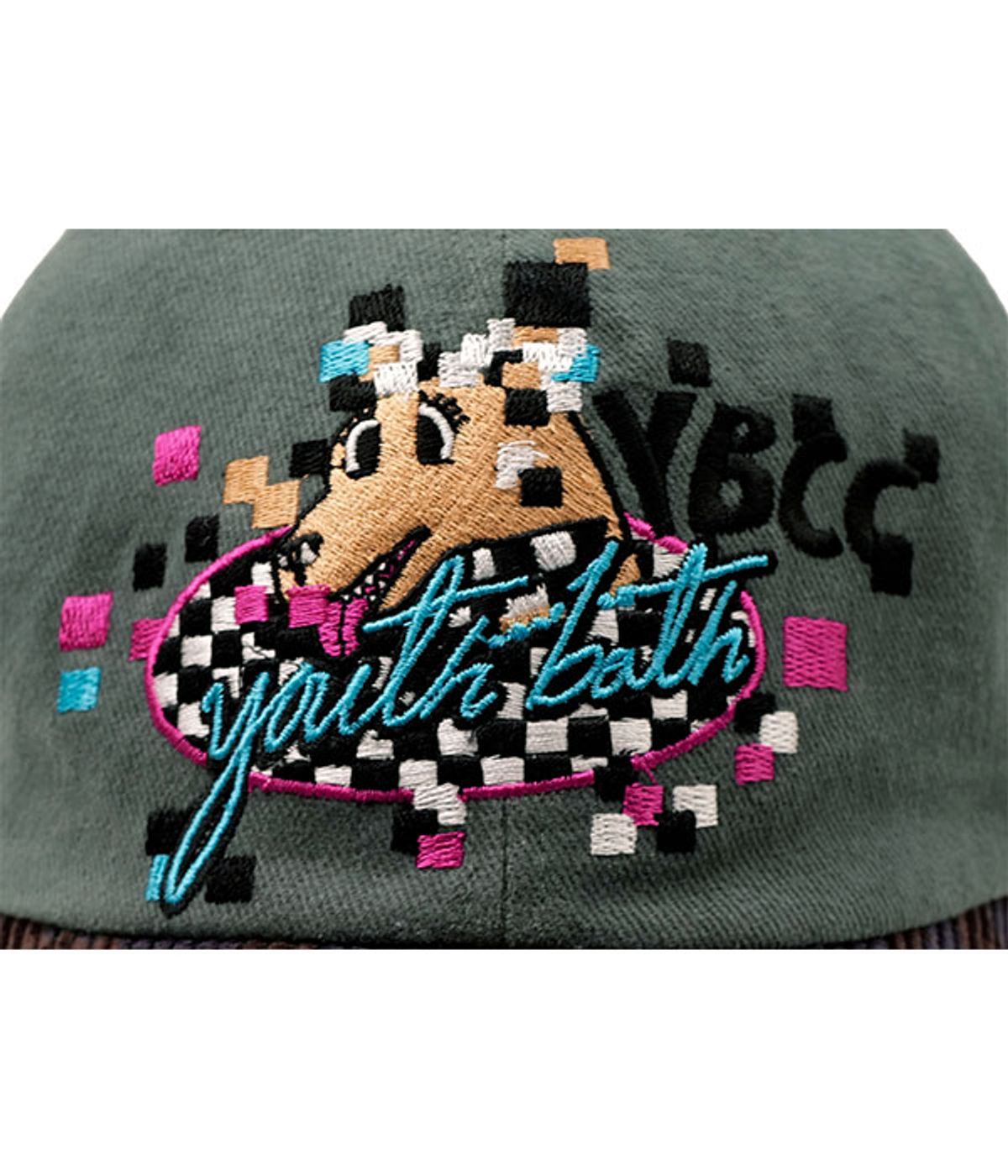 유쓰배쓰(YOUTHBATH) PIXEL DOG CORDUROY BALL CAP_KHAKI