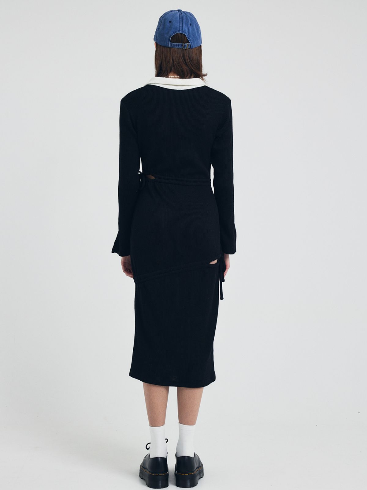 쎄이연(SAYYEON) Napped Sweater Dress Black