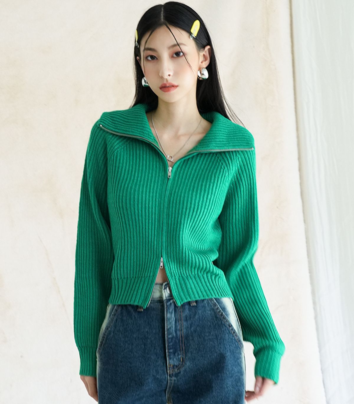 어반드레스(AVANDRESS) Collar Two-way Knitwear - 7COL