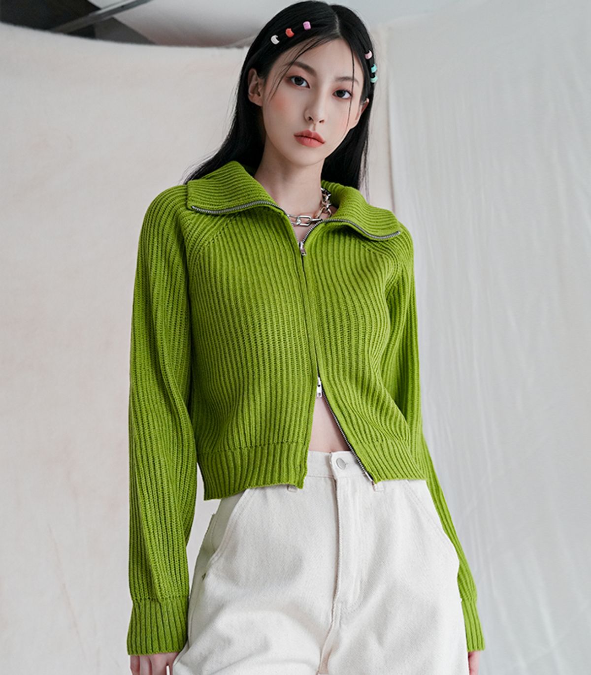 어반드레스(AVANDRESS) Collar Two-way Knitwear - 7COL