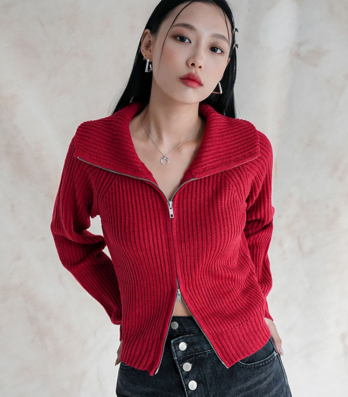 어반드레스(AVANDRESS) Collar Two-way Knitwear - 7COL
