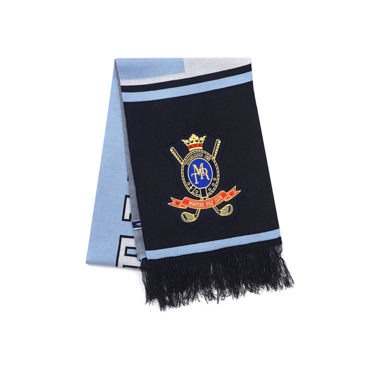 마틴골프(MARTINE GOLF) Classic Emblem Jacquard Muffler_Light Blue