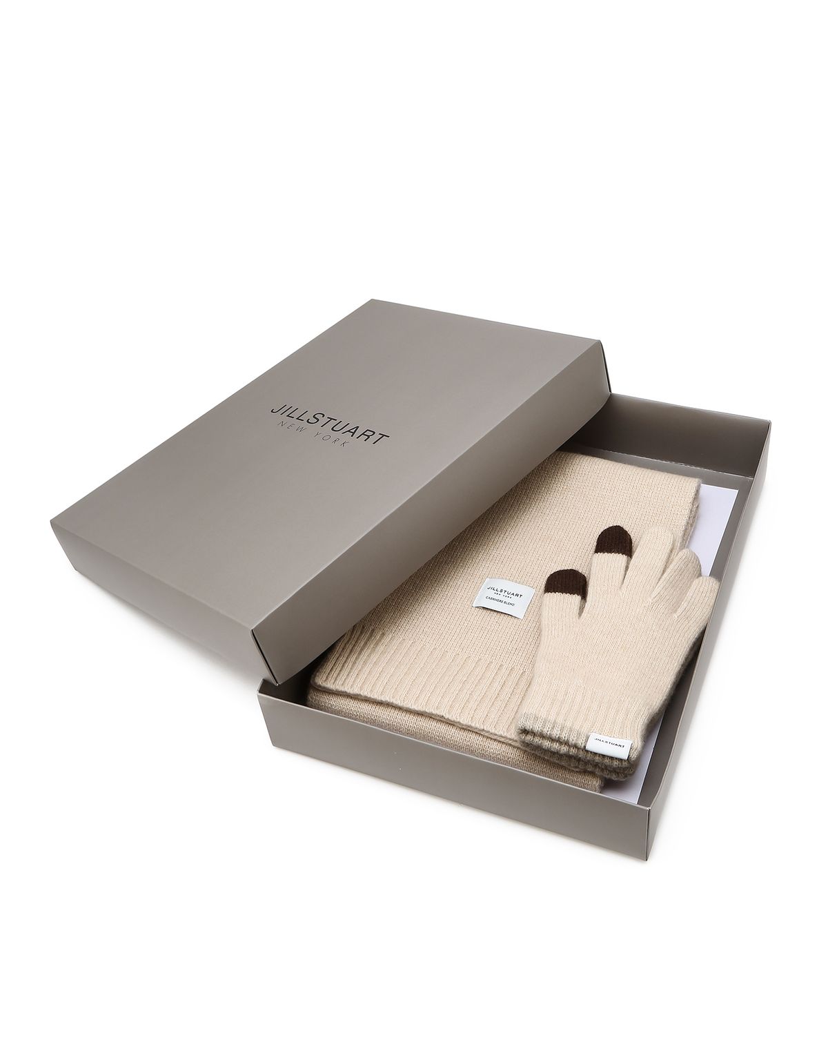 질스튜어트액세서리(JILLSTUART ACC) [머플러+장갑세트][GIFT포장] 울캐시미어혼방 머플러장갑세트 3colors