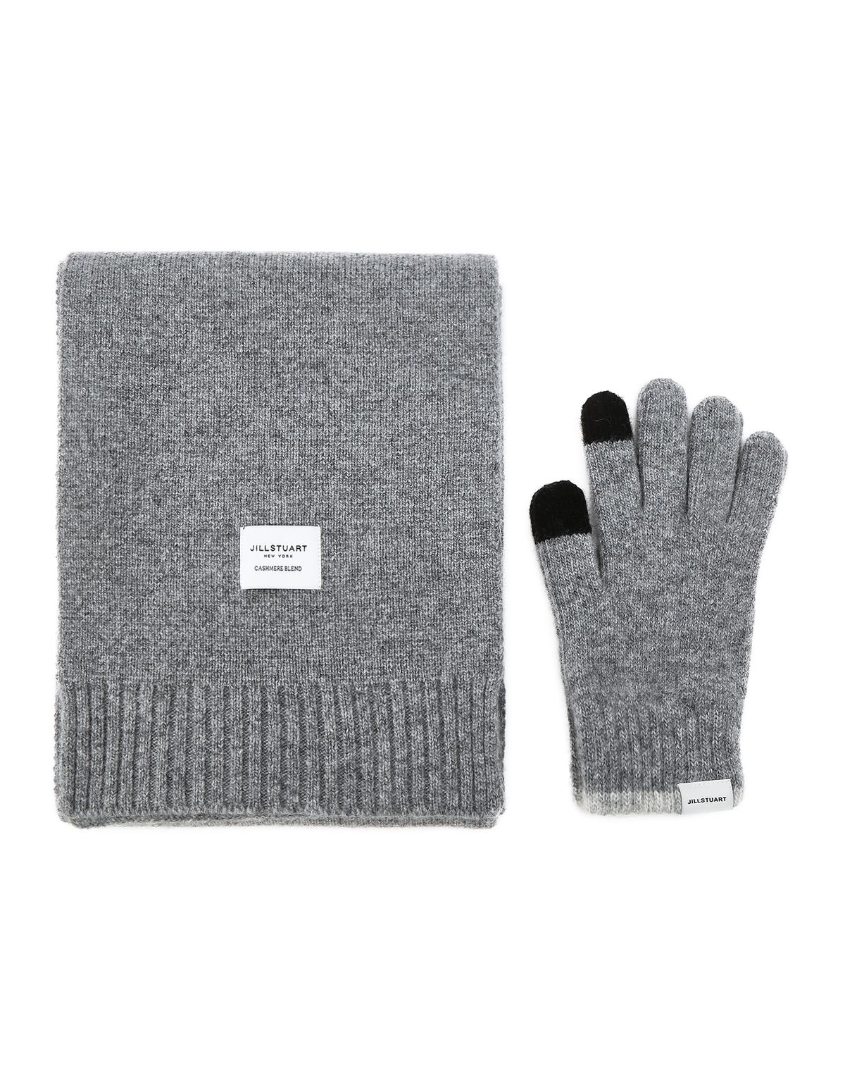 질스튜어트액세서리(JILLSTUART ACC) [머플러+장갑세트][GIFT포장] 울캐시미어혼방 머플러장갑세트 3colors
