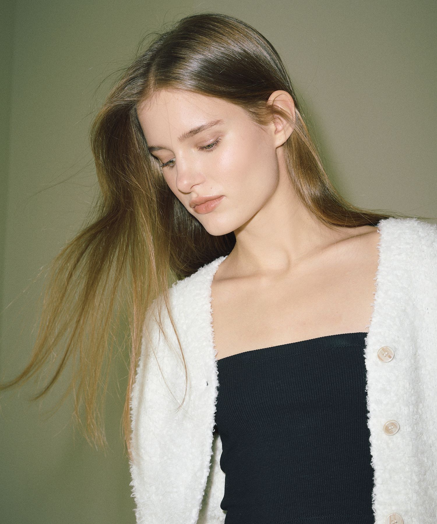 ℳ*.様 nuyuh tulle knit cardigan (ivory) ℳ*.様 nuyuh tulle knit cardigan (ivory)