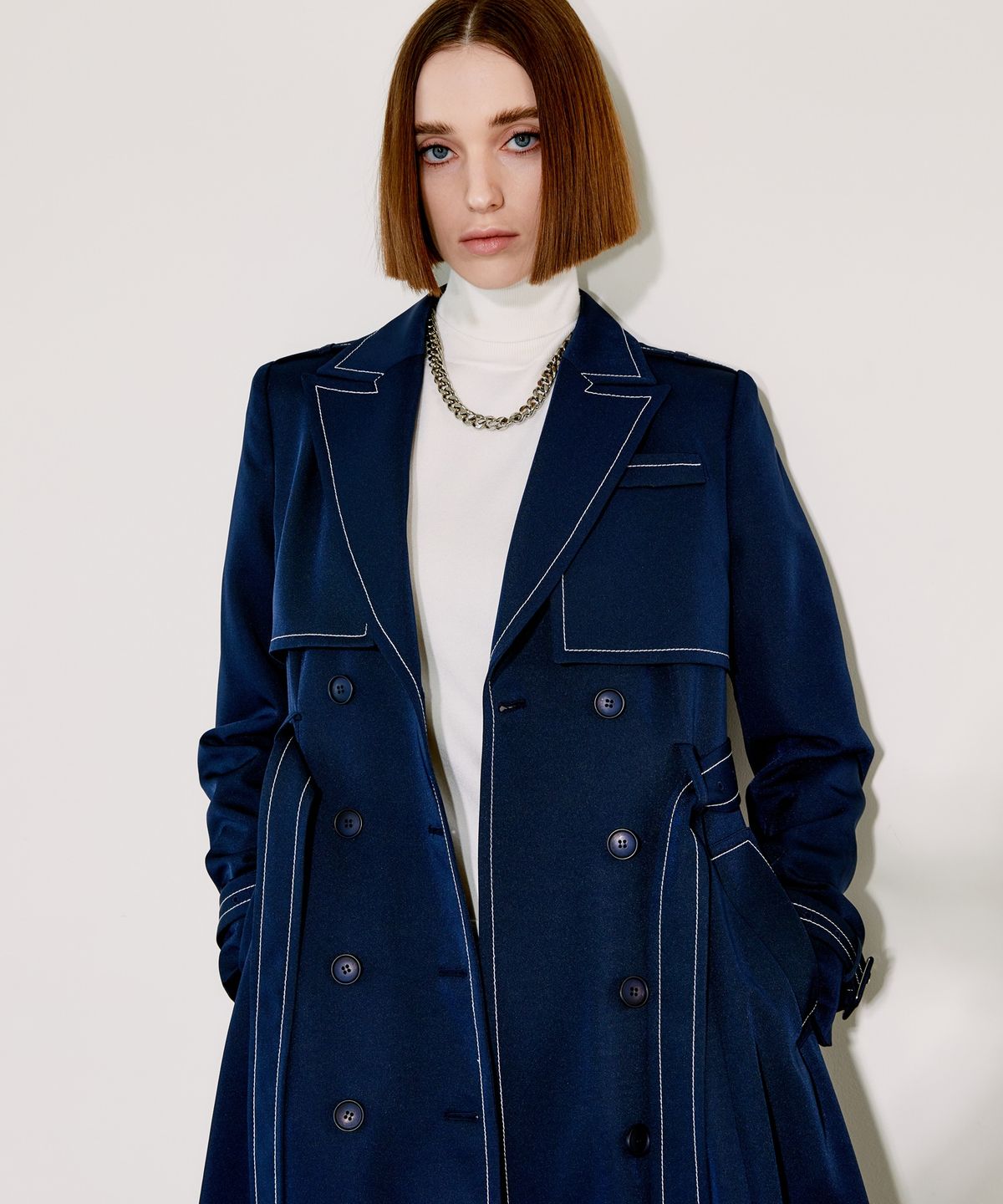 채뉴욕(CHAENEWYORK) The tailored trench coat [NAVY]