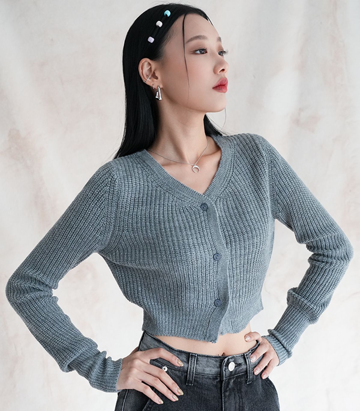 어반드레스(AVANDRESS) V-neck Crop Cardigan - 7 COL