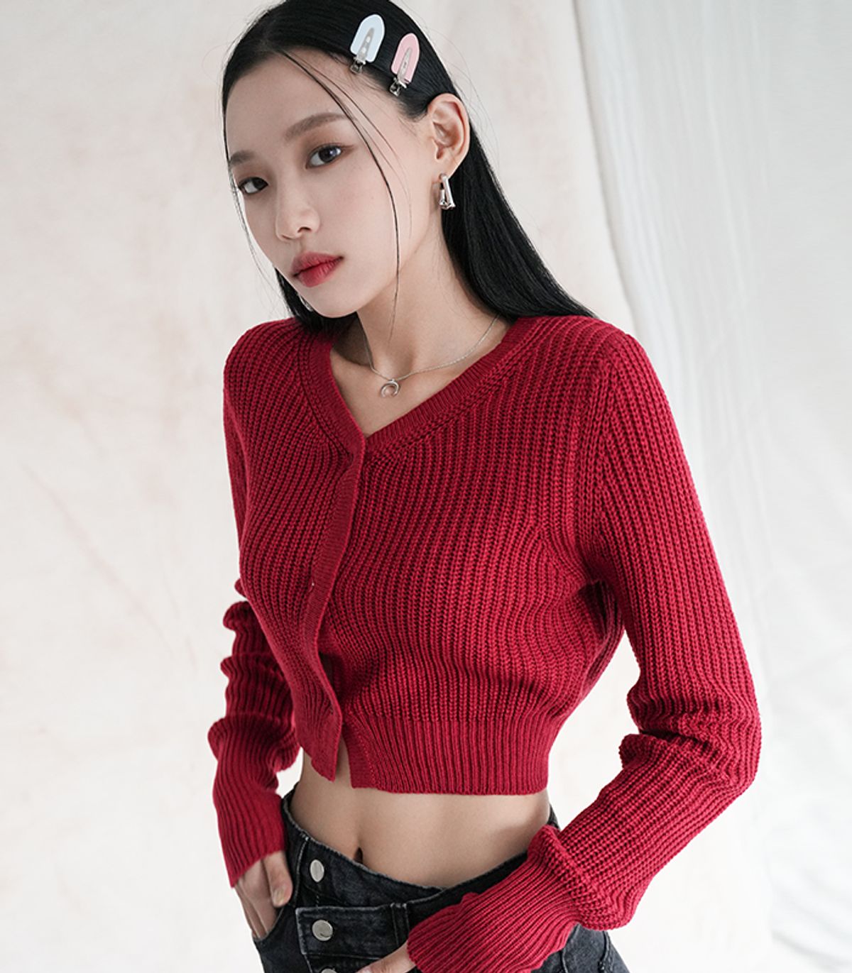 어반드레스(AVANDRESS) V-neck Crop Cardigan - 7 COL