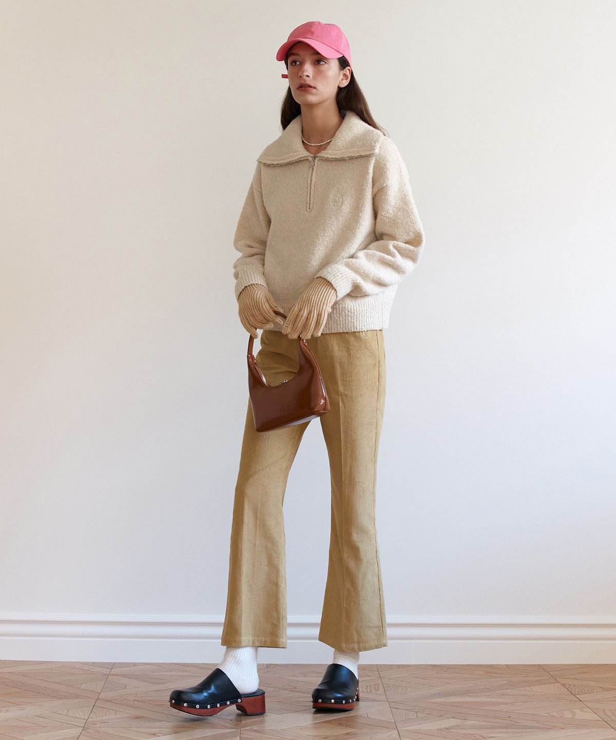 로라로라(ROLAROLA) CORDUROY COLOR PANTS MUSTARD