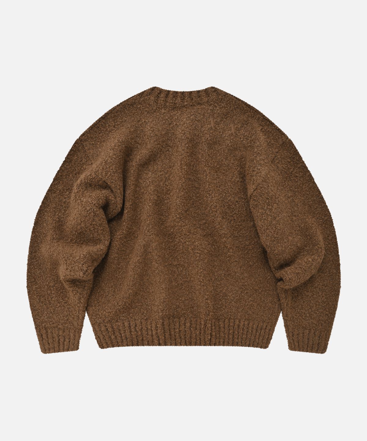 프리즘웍스(FRIZMWORKS) ALPACA BOUCLE KNIT _ BROWN