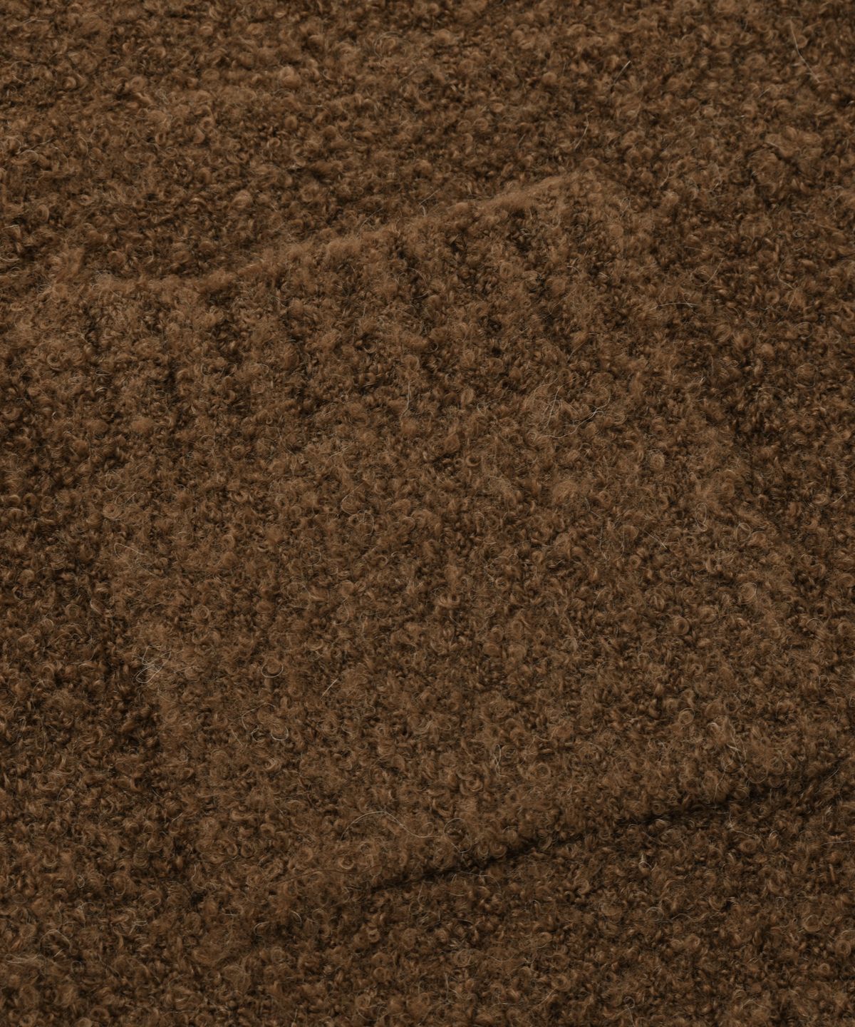 프리즘웍스(FRIZMWORKS) ALPACA BOUCLE KNIT _ BROWN