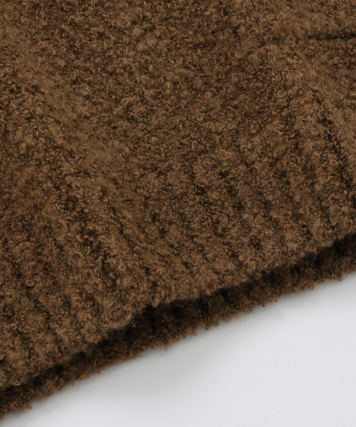 프리즘웍스(FRIZMWORKS) ALPACA BOUCLE KNIT _ BROWN
