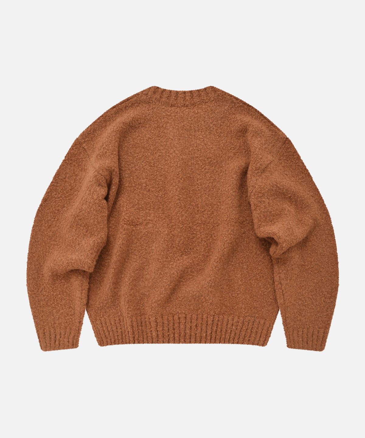 프리즘웍스(FRIZMWORKS) ALPACA BOUCLE KNIT _ ORANGE