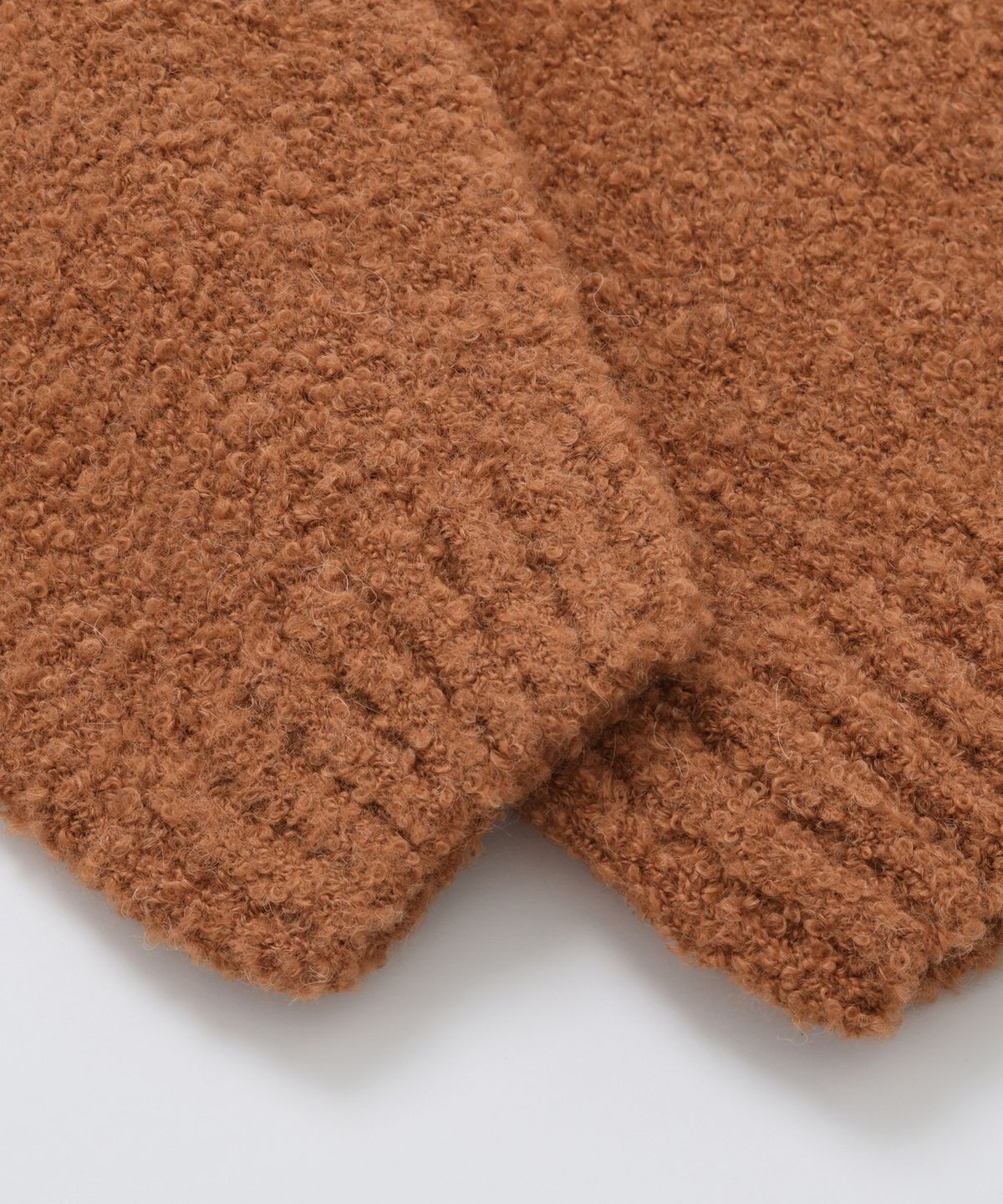 프리즘웍스(FRIZMWORKS) ALPACA BOUCLE KNIT _ ORANGE