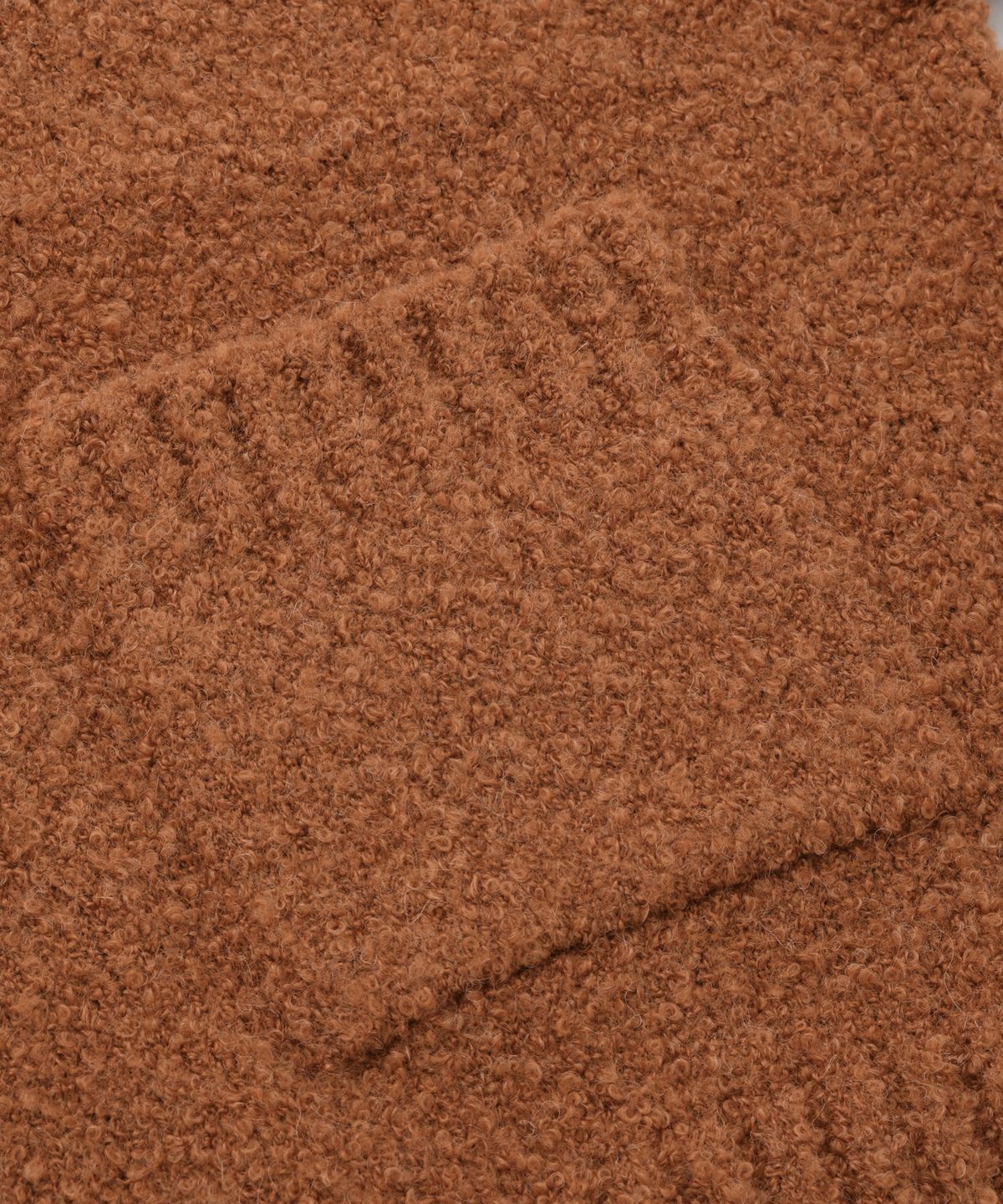 프리즘웍스(FRIZMWORKS) ALPACA BOUCLE KNIT _ ORANGE