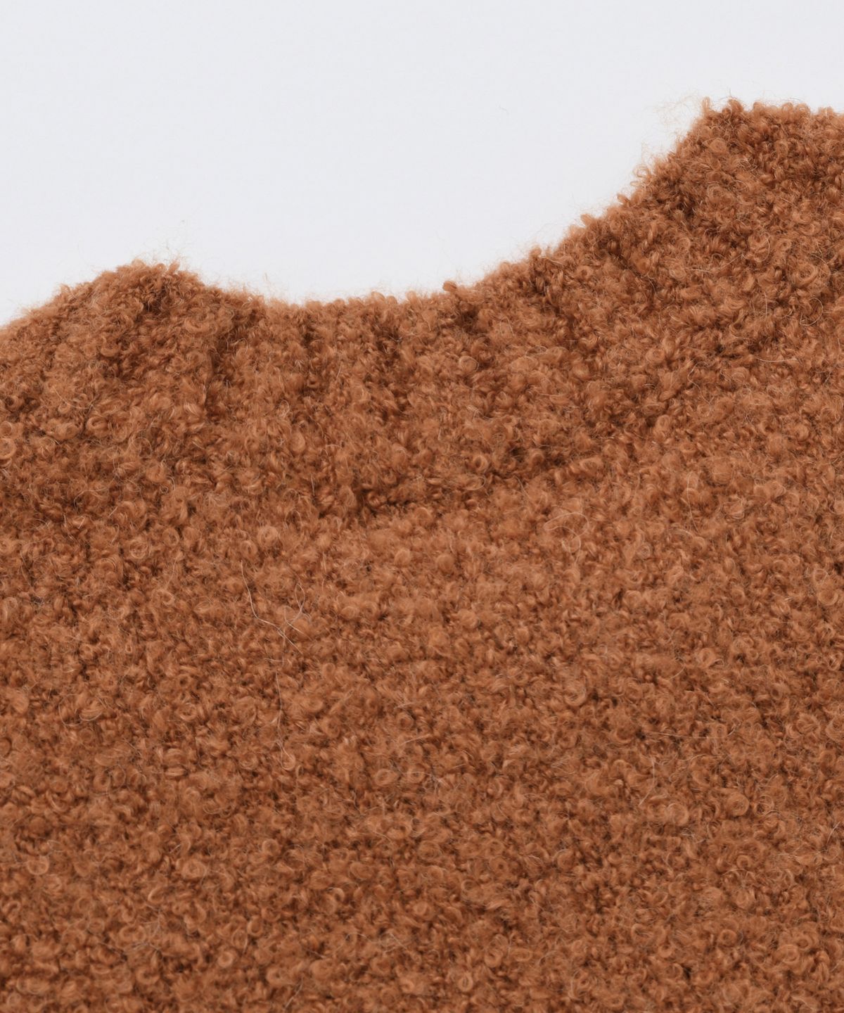 프리즘웍스(FRIZMWORKS) ALPACA BOUCLE KNIT _ ORANGE