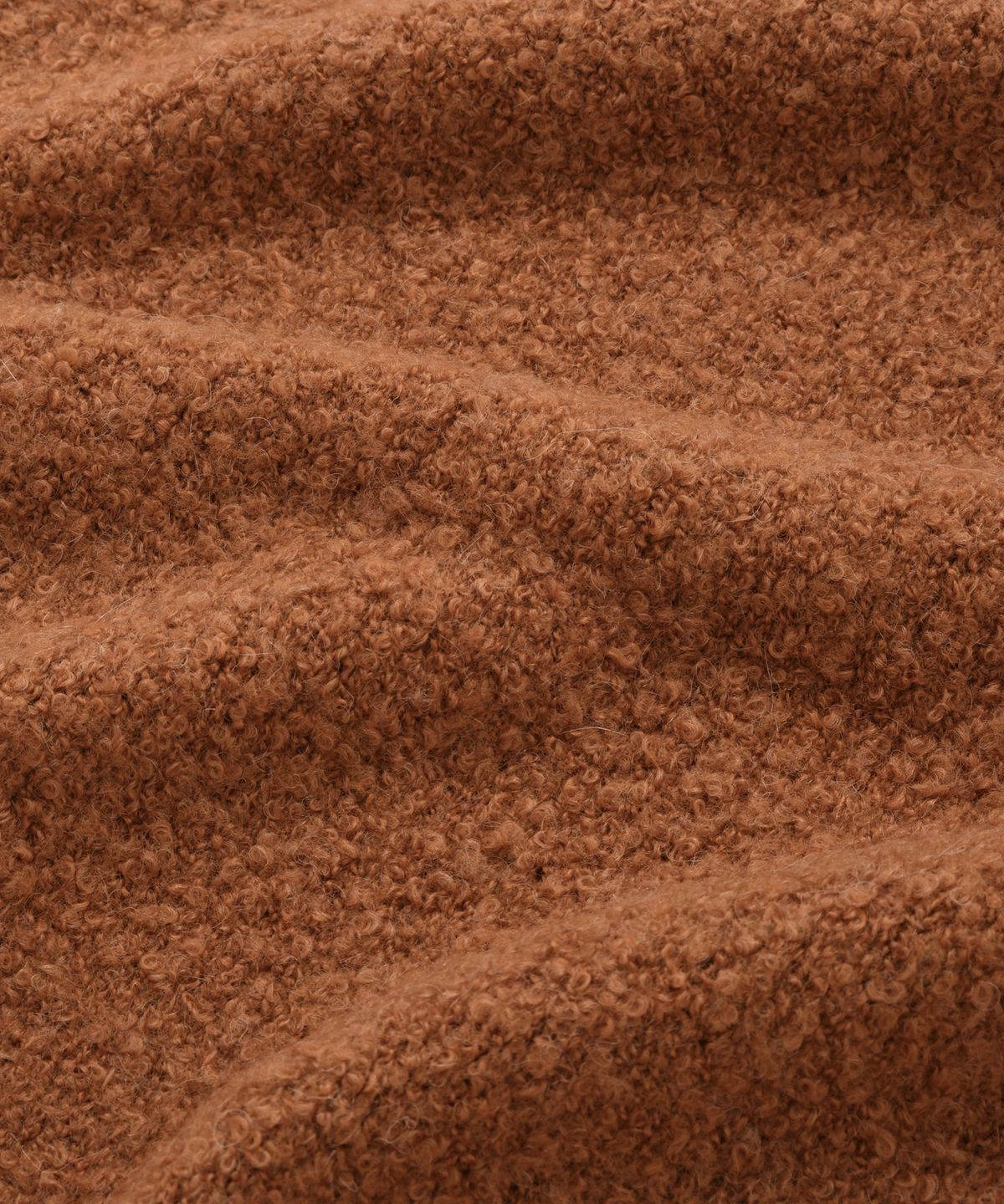 프리즘웍스(FRIZMWORKS) ALPACA BOUCLE KNIT _ ORANGE