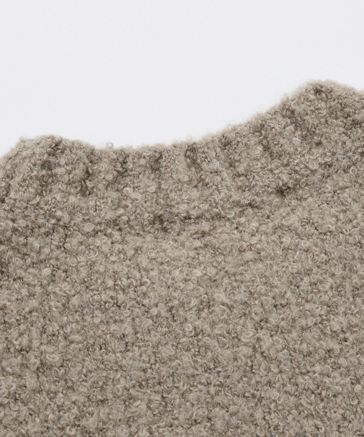 프리즘웍스(FRIZMWORKS) ALPACA BOUCLE KNIT _ COCOA