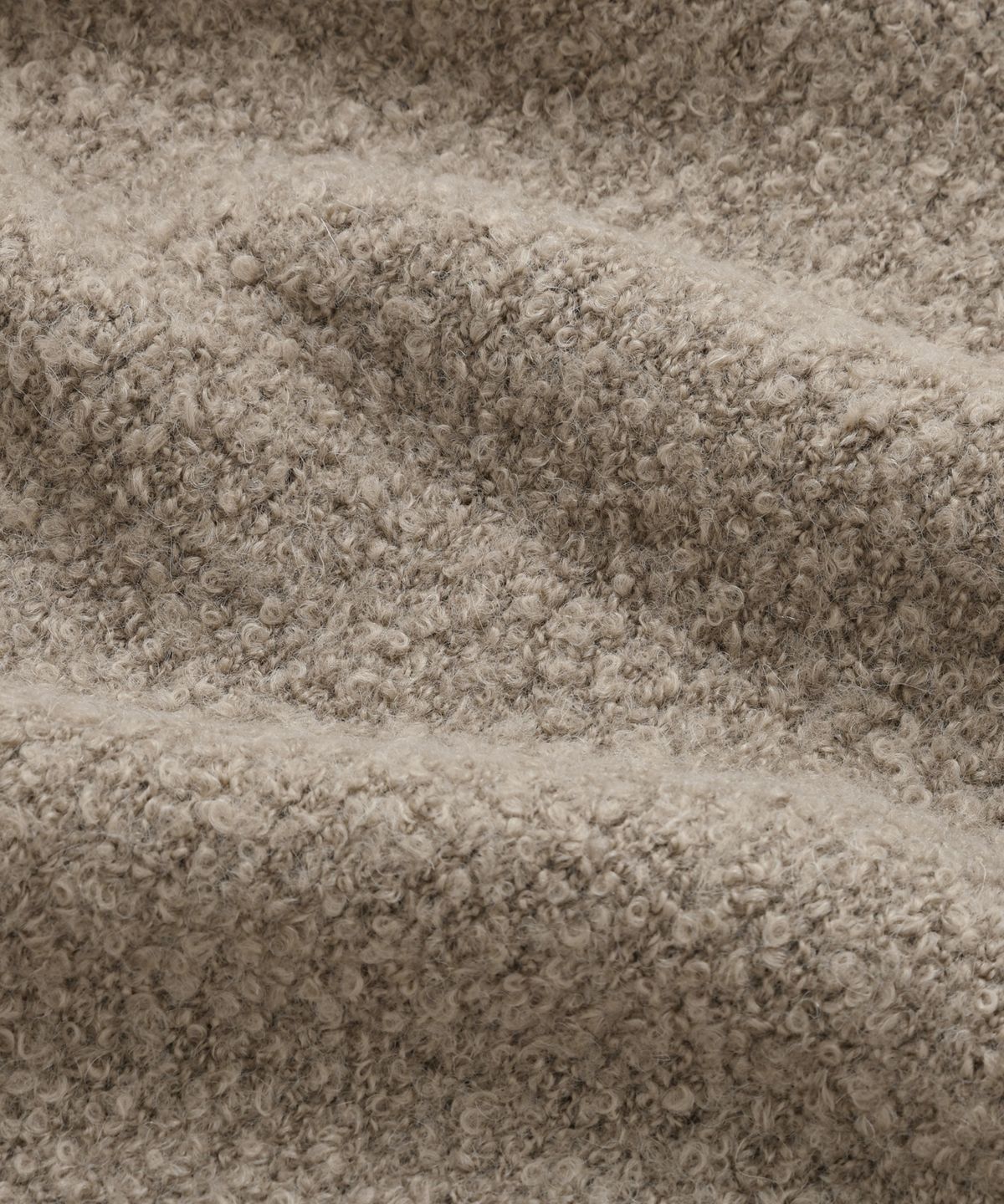 프리즘웍스(FRIZMWORKS) ALPACA BOUCLE KNIT _ COCOA