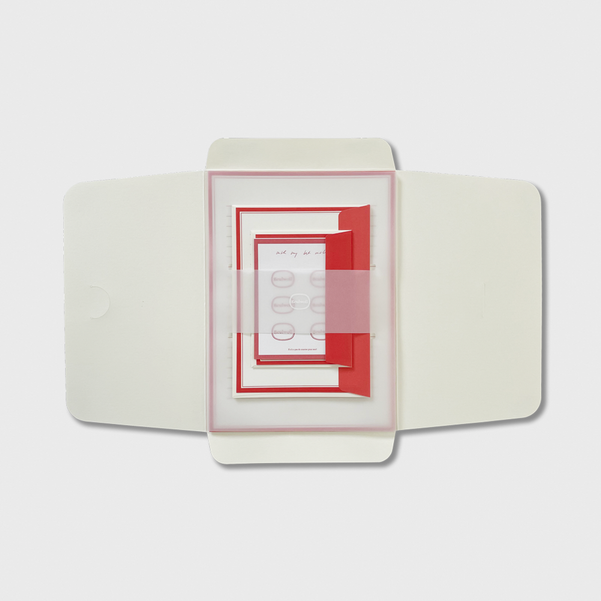 글월(GEULWOLL) Letter SetㅣClassic Red