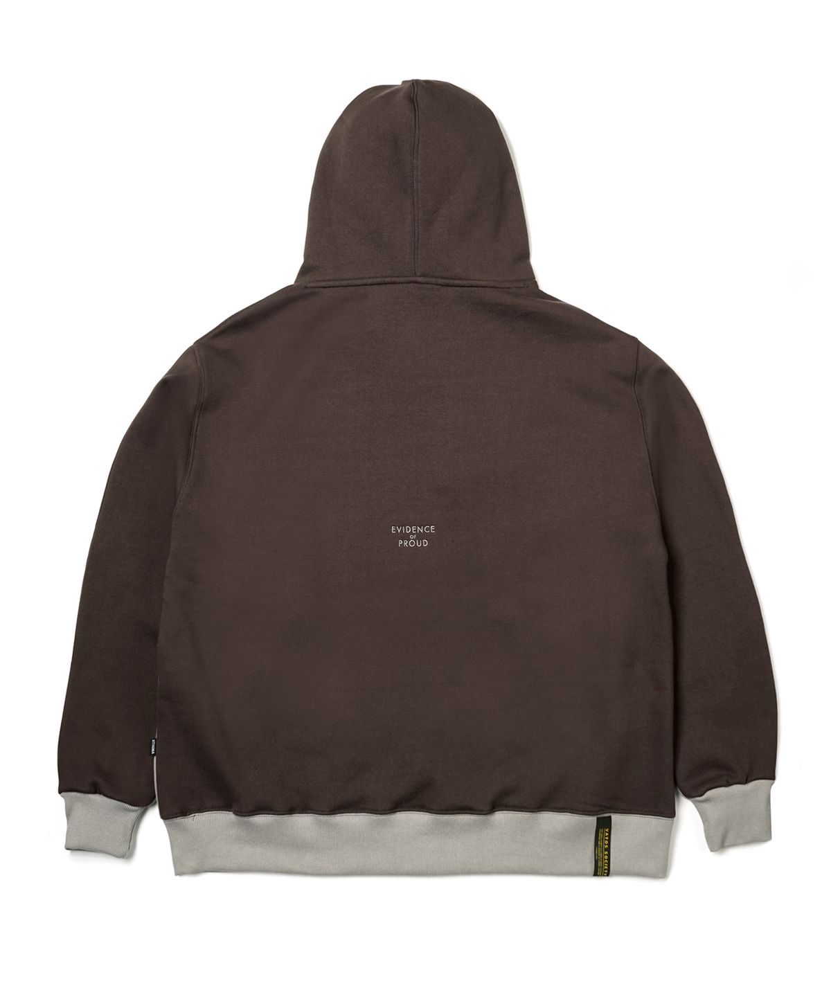 스티그마(STIGMA) 22 HALF COLOR FB OVERSIZED HEAVY SWEAT HOODIE BEIGE BROWN