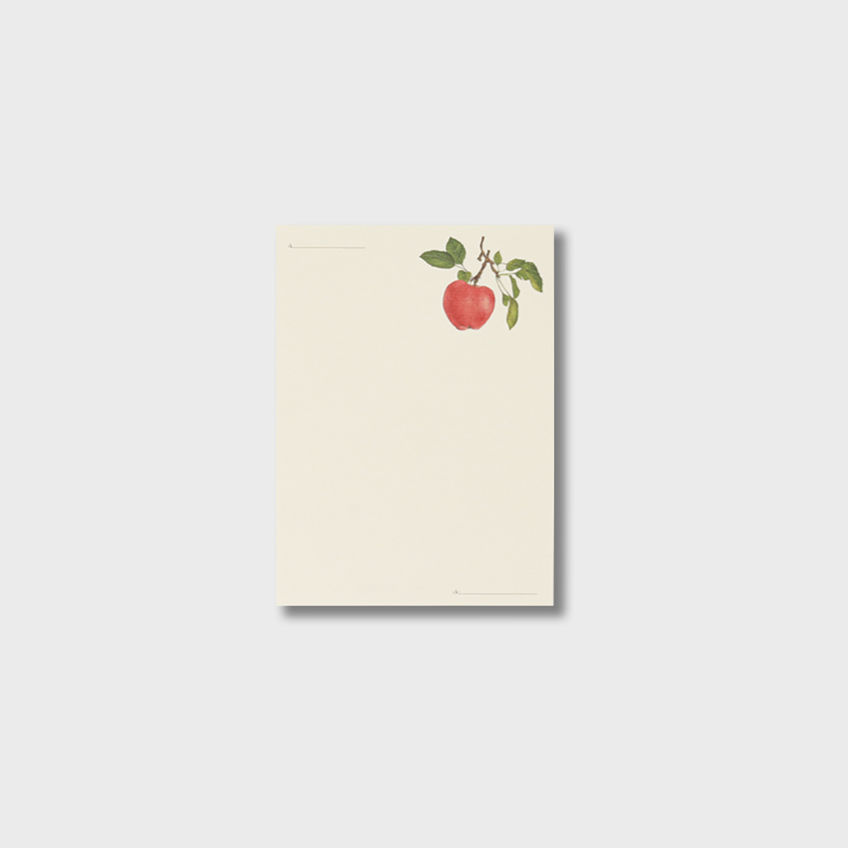 글월(GEULWOLL) Letter Set l Fruit Series 04 Alexander Apple