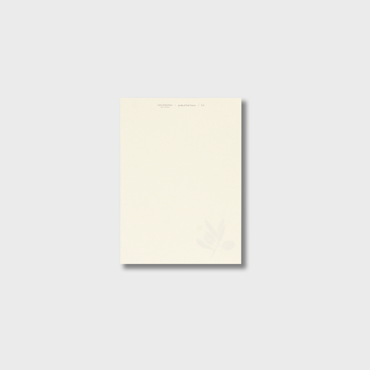글월(GEULWOLL) Letter Set l Fruit Series 05 Olea Europaea