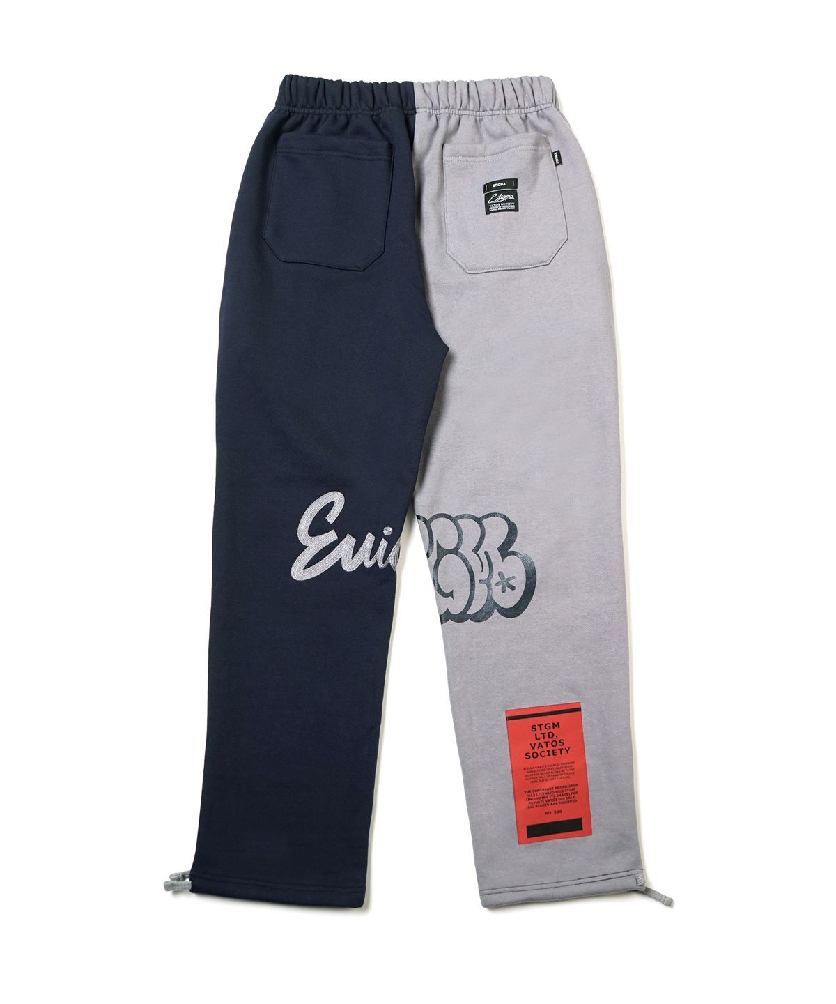 스티그마(STIGMA) 22 HALF COLOR HEAVY SWEAT JOGGER PANTS NAVY GREY