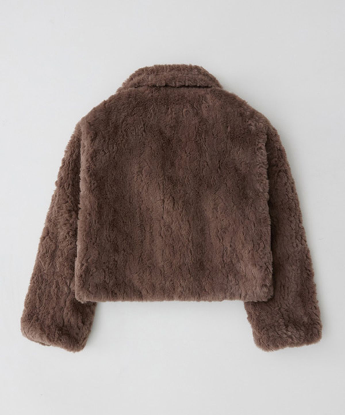 레이디 볼륨(LADY VOLUME) 7060 SHORT FUR COAT_BROWN