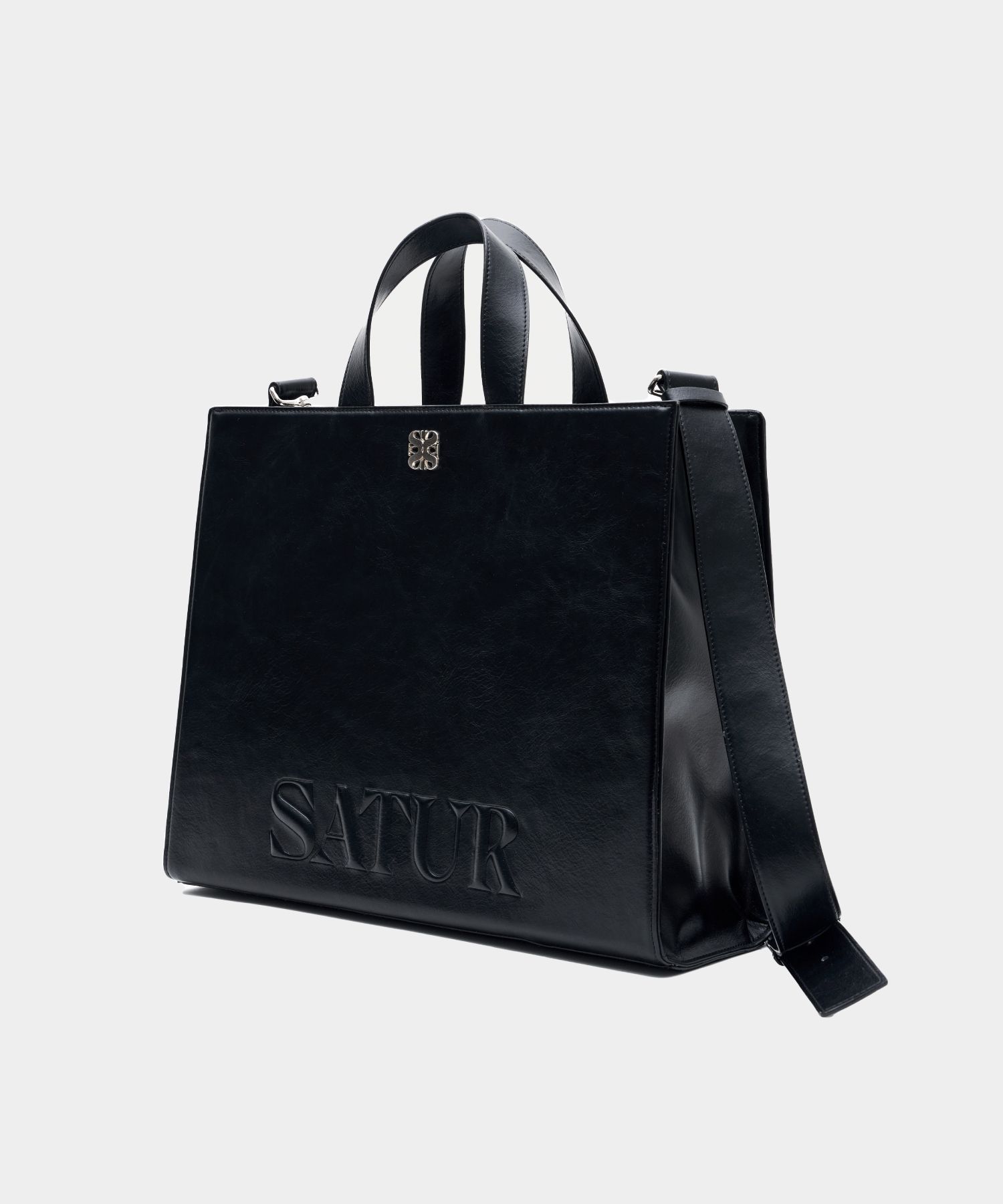 MUSINSA | SATUR All Day logo medium tote bag