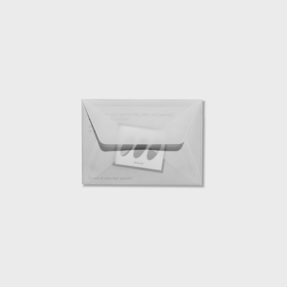 글월(GEULWOLL) Card l Months & Days - Light Grey
