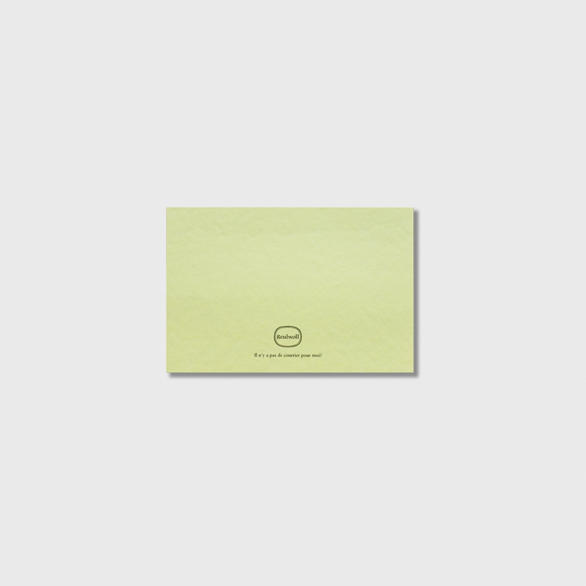 글월(GEULWOLL) Card l Months & Days - Lime Yellow