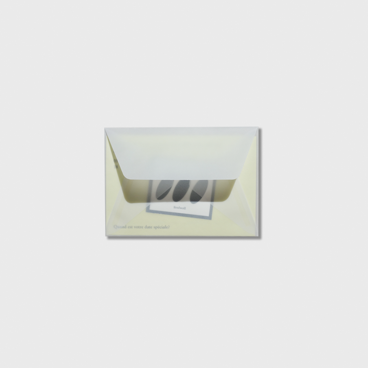글월(GEULWOLL) Card l Months & Days - Lime Yellow