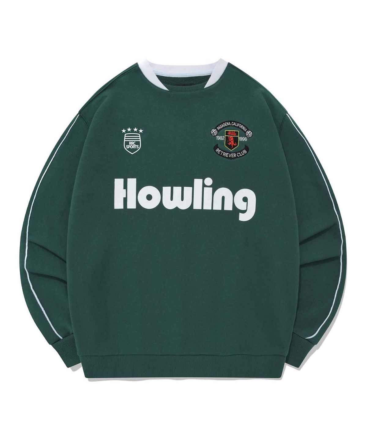 리트리버클럽(RETRIEVER CLUB) RRC SOCCER CREWNECK [GREEN]