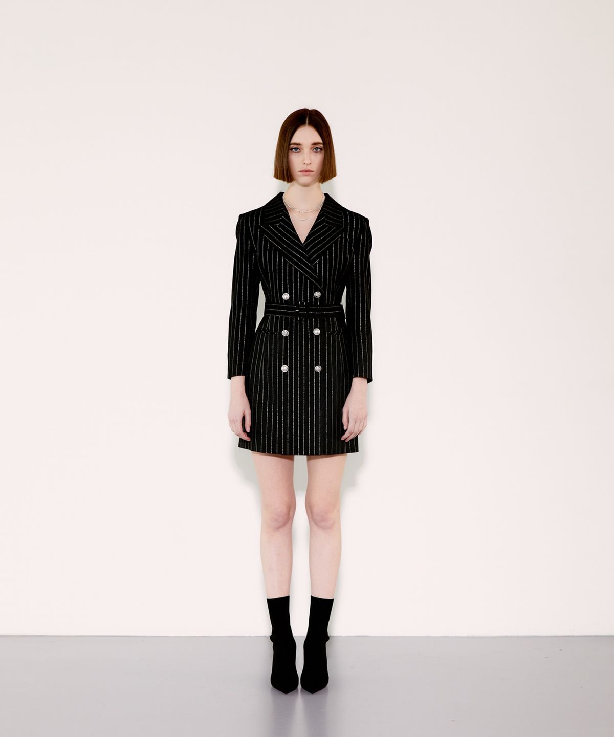 채뉴욕(CHAENEWYORK) Vivi Tailored Jacket Dress [Black Gold]