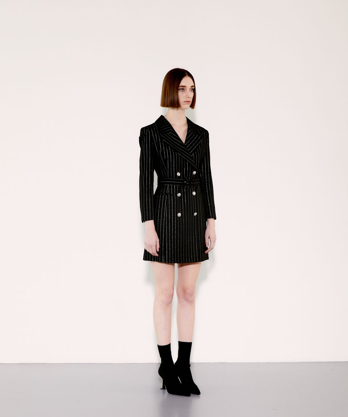 채뉴욕(CHAENEWYORK) Vivi Tailored Jacket Dress [Black Gold]