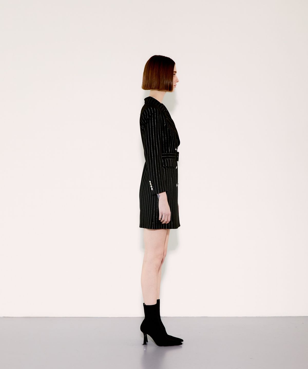 채뉴욕(CHAENEWYORK) Vivi Tailored Jacket Dress [Black Gold]